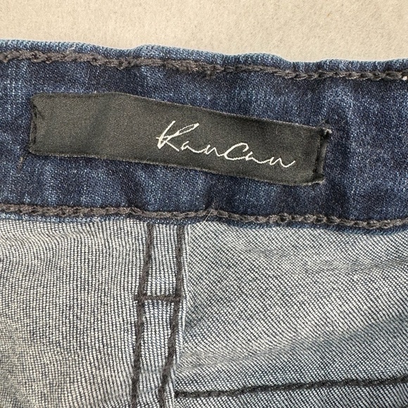 Kancan Skinny Stretch Jeans Womens Size 28 Mid Rise Dark Wash - Picture 5 of 14